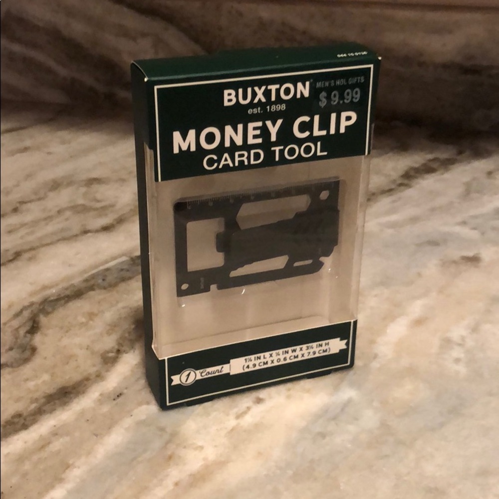 Buxton Metal Wallet/ Money Clip